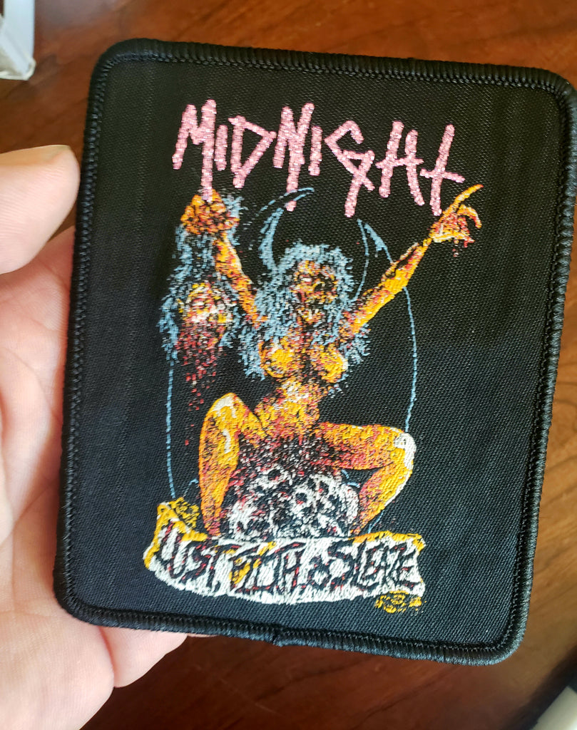 MIDNIGHT "Lust, Filth, & Sleaze" official boot small patch