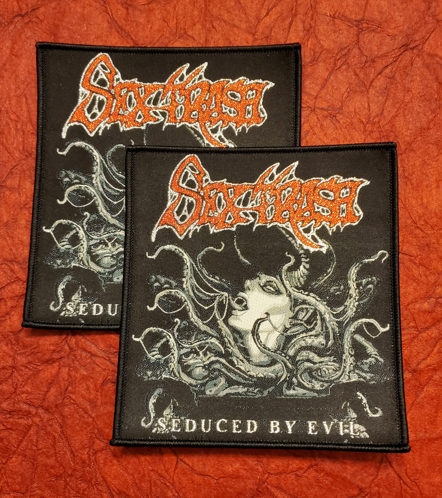 SEXTRASH "Seduced By Evil" Official Patch (black border)