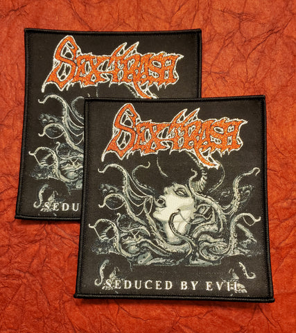 SEXTRASH "Seduced By Evil" Official Patch (black border)