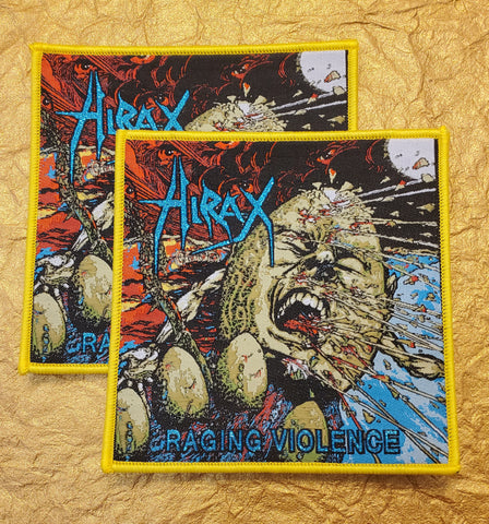 HIRAX "Raging Violence" Official Patch (yellow border)