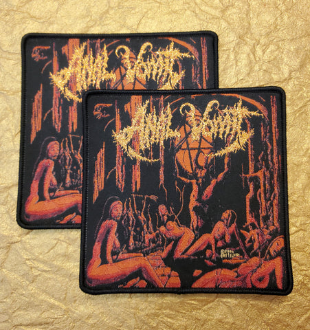 ANAL VOMIT "Demoniac Flagellations" Official Patch (black border)