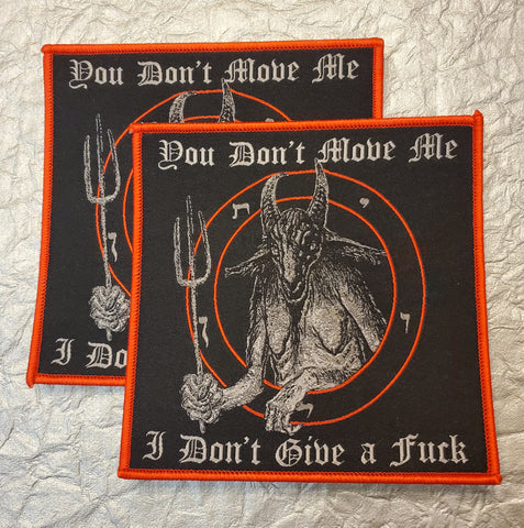 BATHORY "You Don't Move Me....." Patch (red border)