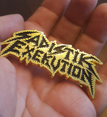 SADISTIK EXEKUTION "Metal Gold Logo Pin"
