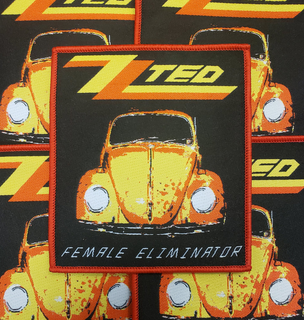 TED BUNDY "ZZ Ted" patch (red border)