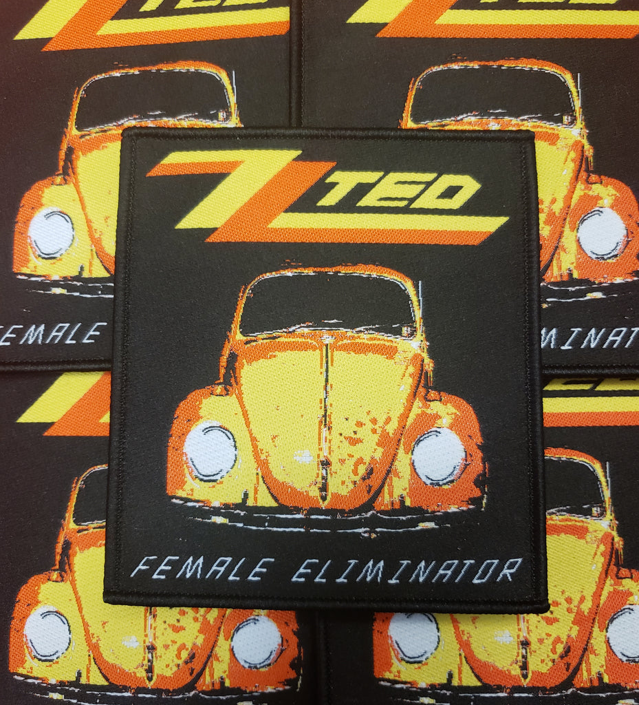 TED BUNDY "ZZ Ted" patch ( black border)
