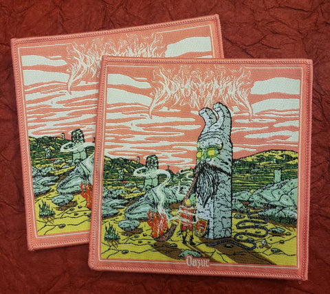 BEHROSTH "Oasis" official woven patches (peach border)