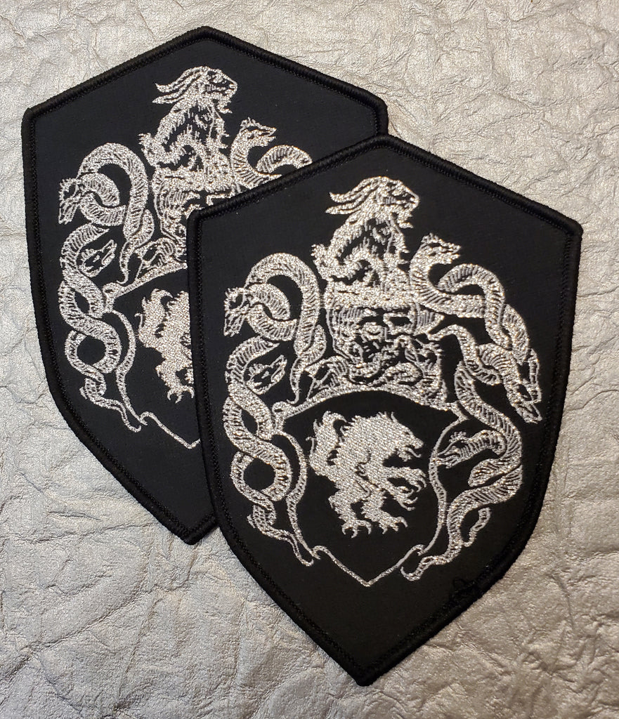 SATANIC WARMASTER "Shield patch (black border)