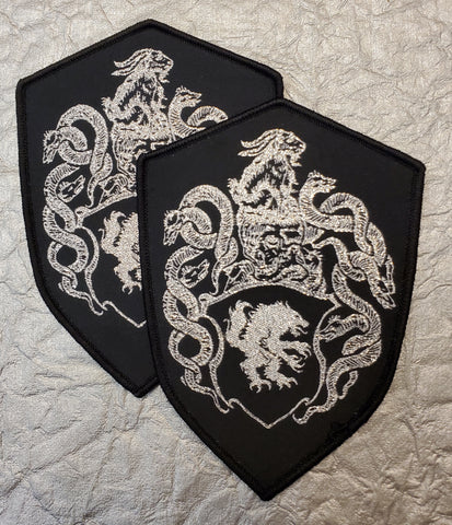 SATANIC WARMASTER "Shield patch (black border)