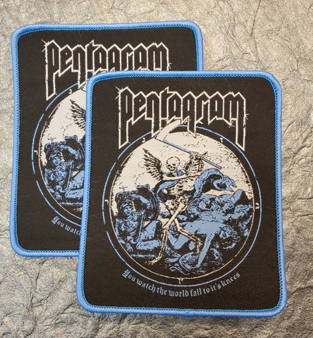PENTAGRAM - Patch (blue border)