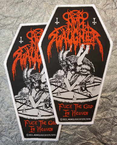 NUN SLAUGHTER "Coffin Patch" (white border)